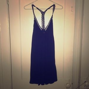 Lulus dark blue racerback dress